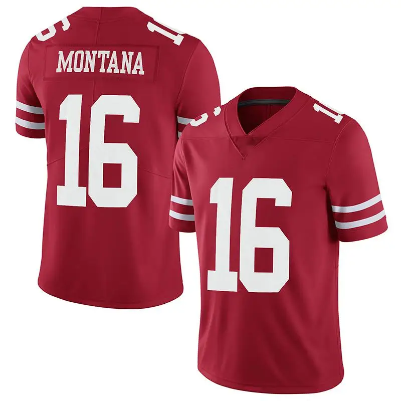 

Wholesale Nfl 16# Montana 85# Kittle 10# Garoppolo 97# Bosa Jersey Custom Football Shirts American Uniform Football Jerseys