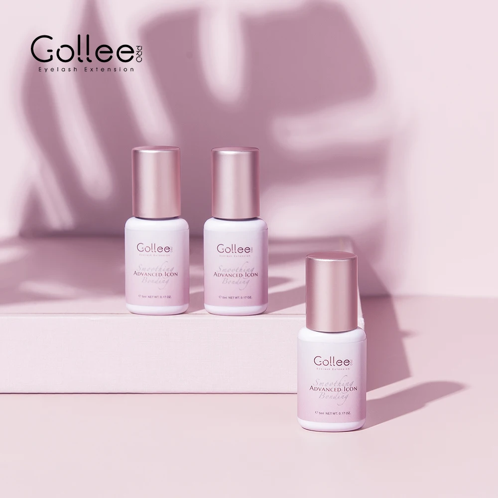 

Gollee Pink Glue Fast Drying Sign Bulk Vegan Mini Professional For Private Label Eyelash Extension Glue Eyelash Glue