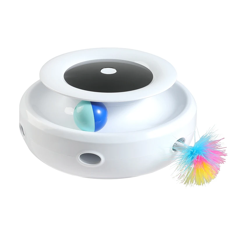 

China Manufacturer Electronic Donut Turntable Cat Toy/Smart Cat Stick