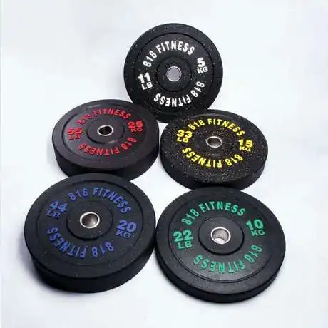 

2020 Factory Popular 5/10/15/20/25 KG Crumb Rubber Fleck Bumper Plates For sale