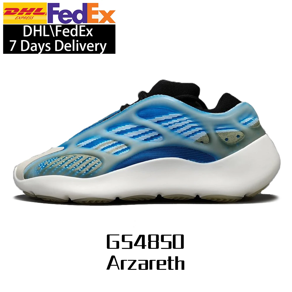 

high 1:1 original quality logo sneakers black size sun shoes bright blue yeezy boos 700 v3