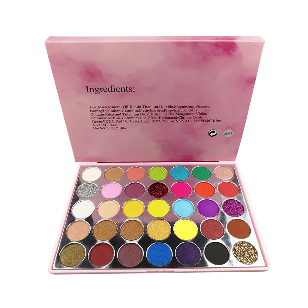 

Factory price custom glitter eye shadow make your own brand high pigment makeup eyeshadow palette