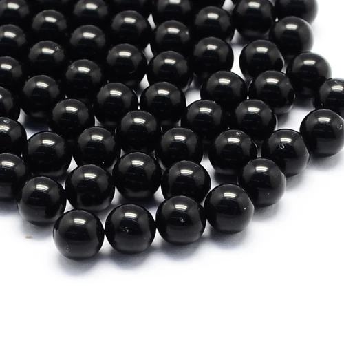

PandaHall 4mm Black Solid Color No Hole Round Acrylic Ball Beads