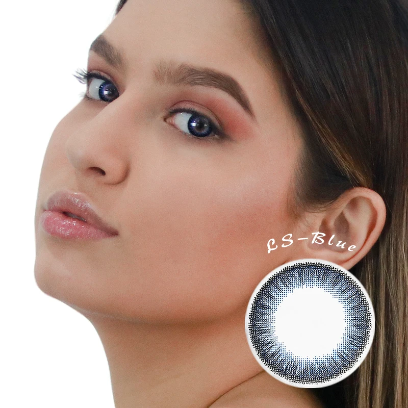 Prescription natural soft private label fresh look lenses contact blue