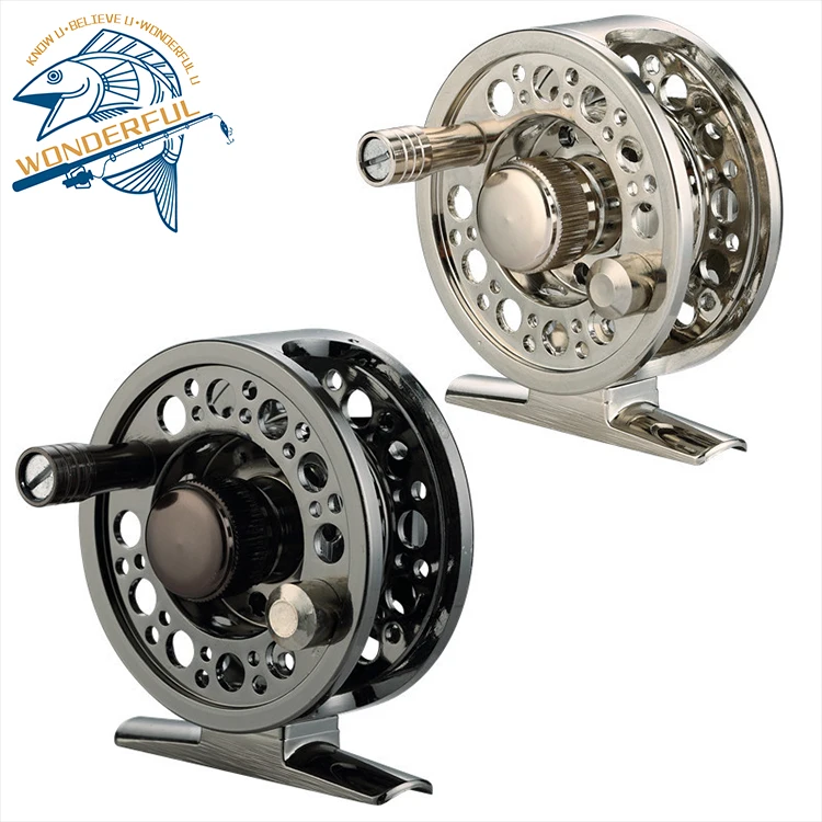 

Factory price Black Durable 2+1BB Waterproof Aluminium Alloy All Metal Fly Fishing Reel, 1colors