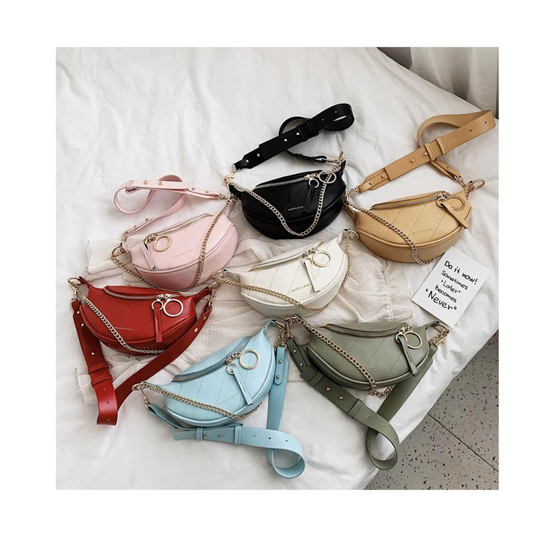 

Fashion Chain Chest Pack Luxury Handbags Women Bags Designer New Brand Belt Bags Women Waist Pack Shoulder Zipper Messenger Bag