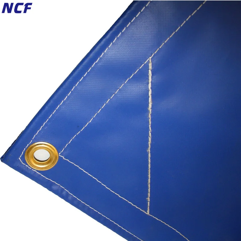 680 G/m2 Waterproof Blue Bache Pvc Tarpaulin Cover For Construction ...