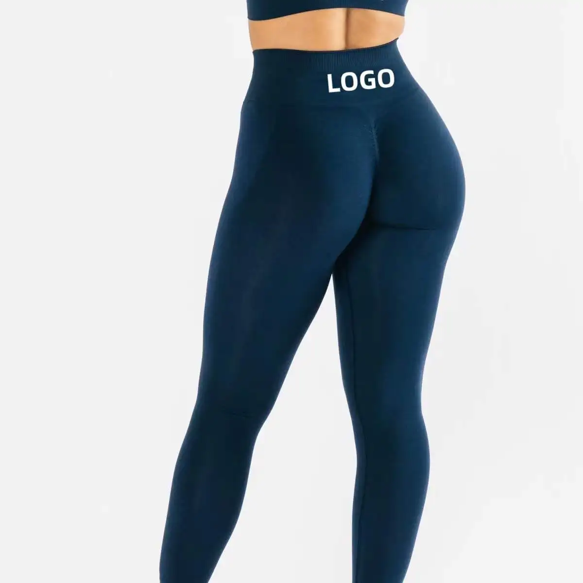 

Solid Color Sportswear Running Yoga Pants Energy Elastic Trousers Gym Leggings NVGTN Supplier, As picture show