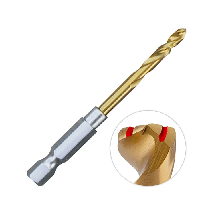 Chipbreaker Impact Hex Shank Variable Helix Chip Breaker Hss Drill Bit