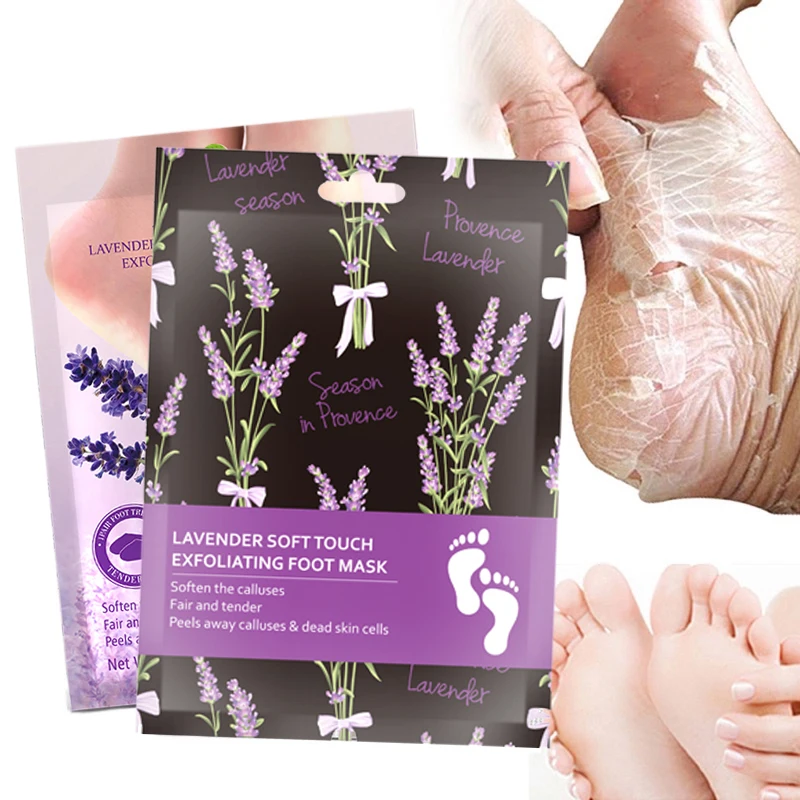 

Foot Mask Dead Skin Foot Remover Whitening Moisturizing Lavender Exfoliating Beriberi Calluses Foot Care