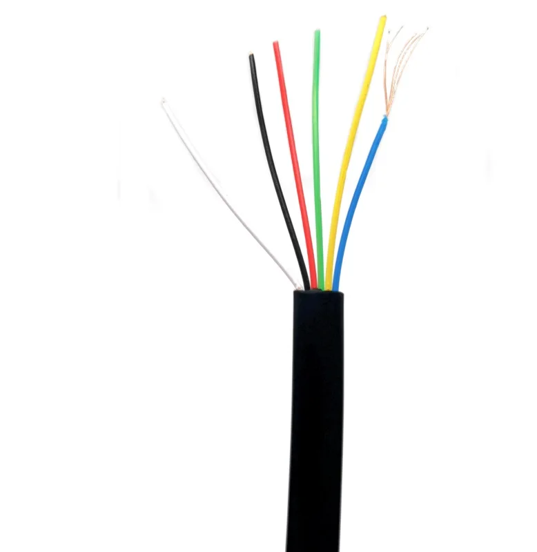 Bulk Telephone Cable 6 Conductor 6c Flat Phone Cord 30awg Modular Phone