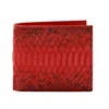 Custom Logo High Quality Genuine Real Python Snake Skin Leather Travel Card Holder Wallet