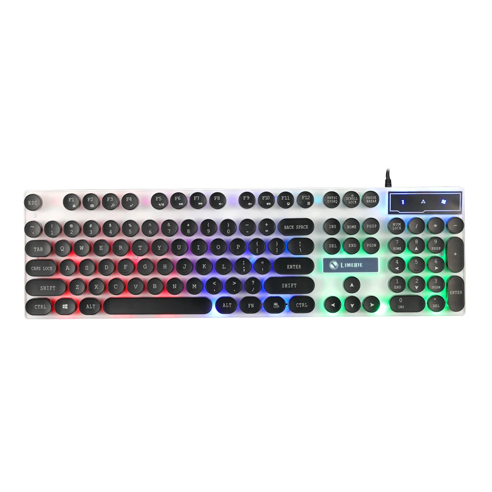 

Hot Product Colorful Backlit Computer Keyboard, Black