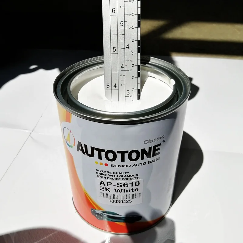 Cheap China Car Paint- Auto Paint 2K White Autocryl Topcoat AUTOTONE brand, Toyota White 040,041,058 sales@hccpaint.com