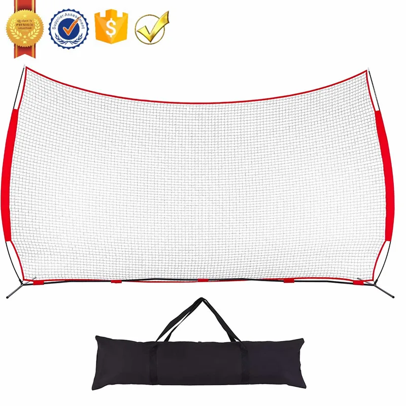 BBN02A Portable Large Baseball Batting Soccer Rebound Goal Protection Barricade Barrier Backstop Net