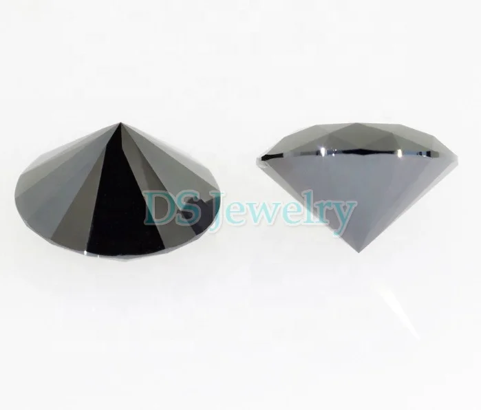 Wholesale Loose Brilliant Cut Lab Created Black Diamond Price Per Carat