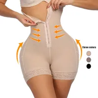 

HEXIN Breasted Lace Butt Lifter High Waist Trainer Body Shapewear Women Slimming Plus Size Underwear With Tummy Control Panty