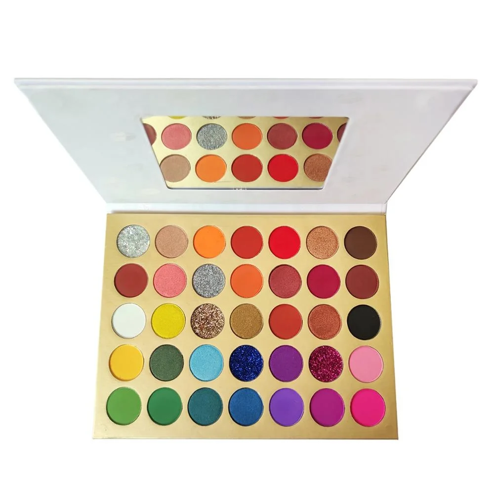 

Pigment Professional Colorful Eyeshadow High Label No Logo Manufacturer Makeup Custom Private Label Eyeshadow Palette, Matte.shimmer.glitter colors