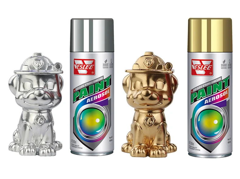 Chemical Resistant Chrome Effect Metallic Customized Chrome Spray Paint For Metal And Plastic