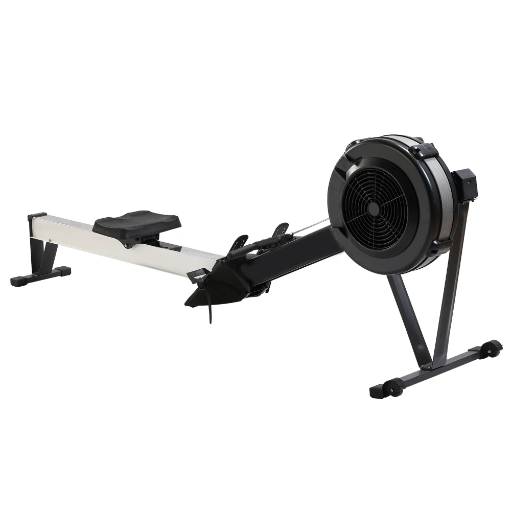 

home gym rowing machine cardio exercise equipment air rower rowers, Black