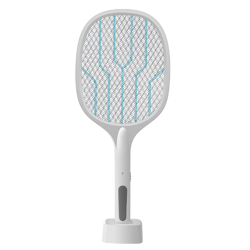 

Electric Fly Killer 2 In 1 Bat Zapper With Base Pest Control Handheld Racket Swatter Mosquito