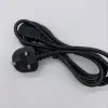 1.2m black BS 1362 g type power cord HO5VV-F 3x0.75mm2
