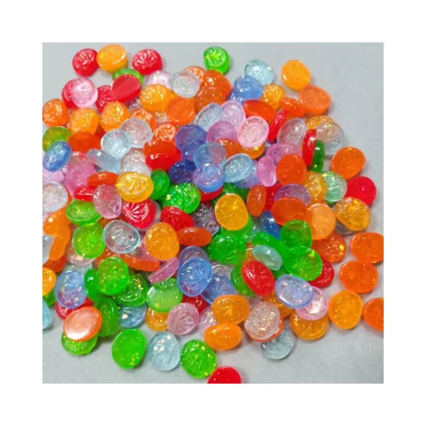 Mix Resin Geometry Gradient Candy Charms Flatback Scrapbooking Craft Pendants DIY Making Earring Necklace Accessories