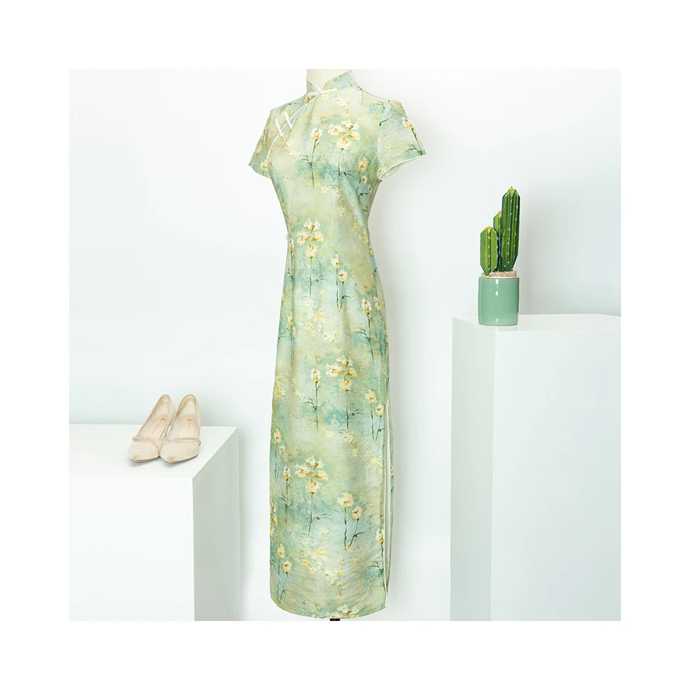 

Guaranteed Quality Cheongsam-22 Gown Dress Green Wedding Cheongsam
