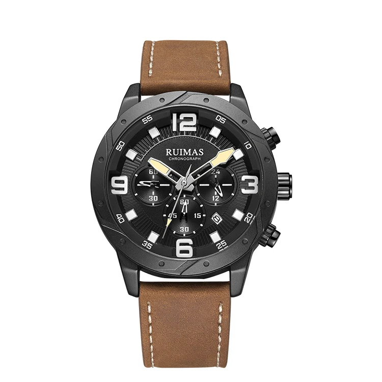 

Stylish Sport Style Mens Watch High Quality Business Male Big Face Dial Luminous Watch