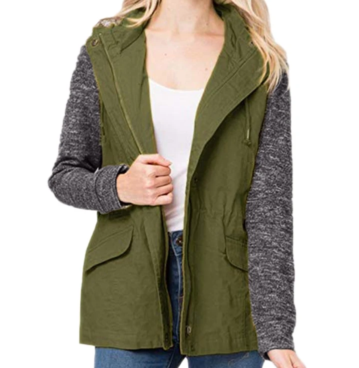 

Wholesale Fashion Hot-Selling Winter Color matching Women Hoodie, 6 colors