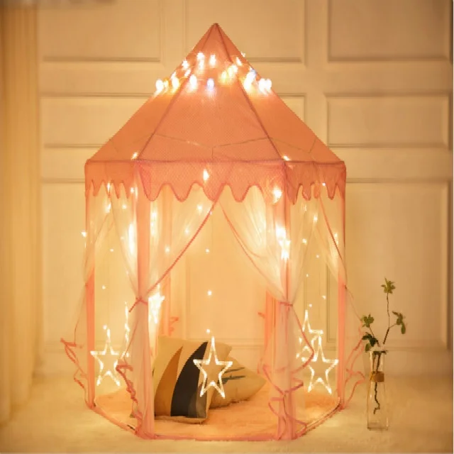 
Wholesale New Design High Quality Girls Play Princess Castle Tents For Kids 