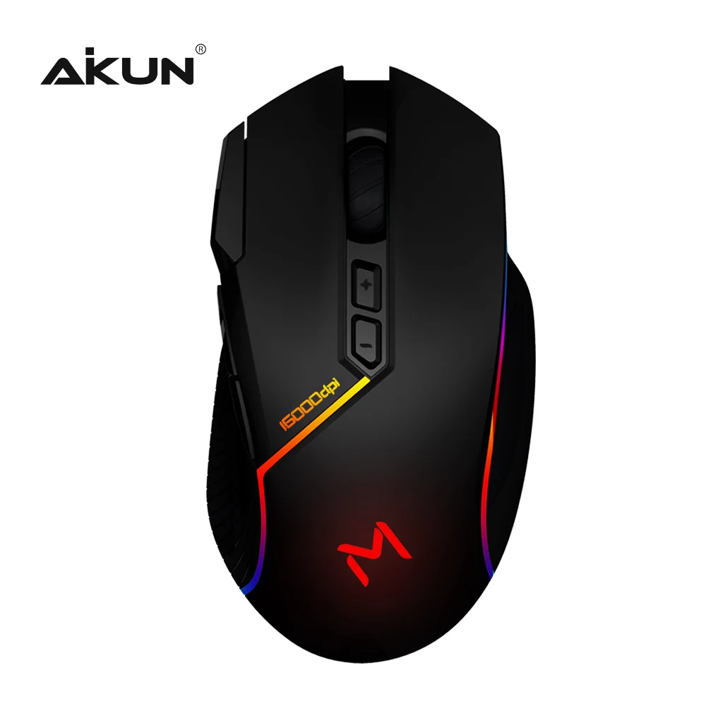 

GX39 Rechargeable Wireless 2.4Ghz RGB Programmable Gaming Mouse 5000DPI , PAW3325DB 8 Macro Keys