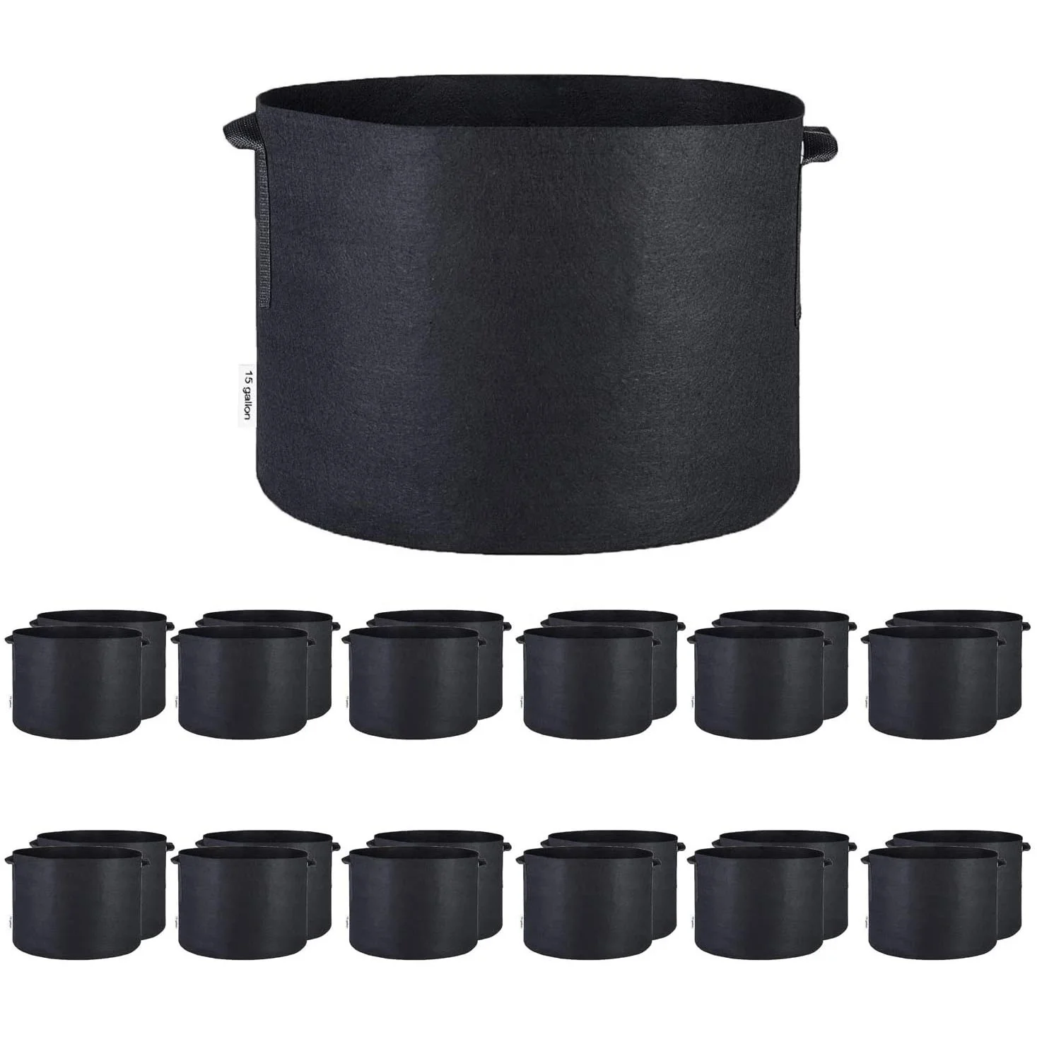 

TGB-A003C 3 5 7 10 15 20 25 50 100 Gallon Felt Grow Bags Heavy Duty 300G Thickened Nonwoven Plant Fabric Pots, Customized