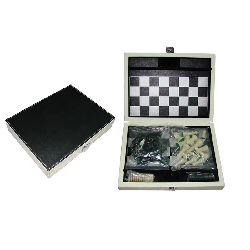 

stock leather game box portable board game packaging box luxury board game storage boxes, Black color