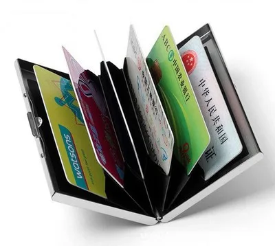 

High-Grade stainless steel men credit card holder metal bank card case card box