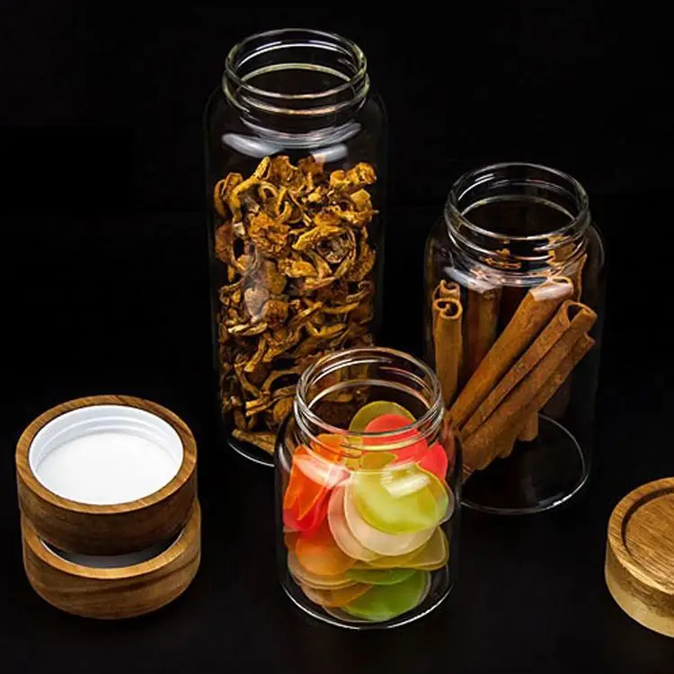 Customized Honey Bottle Glass Jar Kitchen Storage Empty Clean And Fashion Glass Jar With Acacia Wooden Lid, Clear
Customized Honey Bottle Glass Jar Kitchen Storage Empty Clean And Fashion Glass Jar With Acacia Wooden Lid, Clear