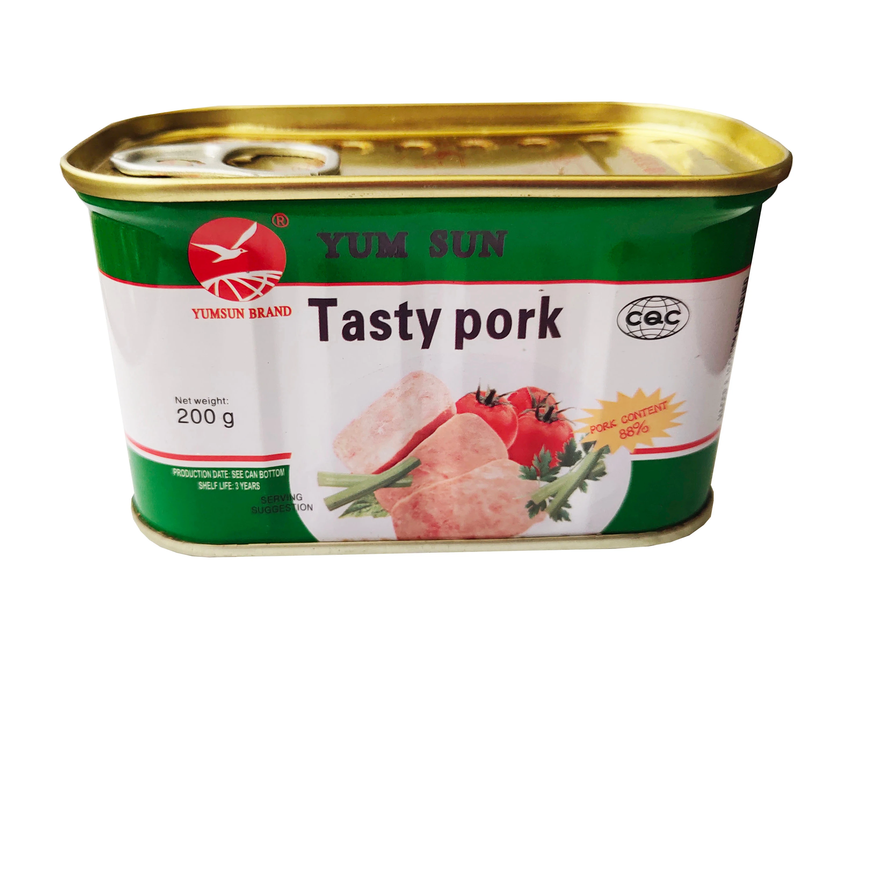 
Tasty pork luncheon meat food 