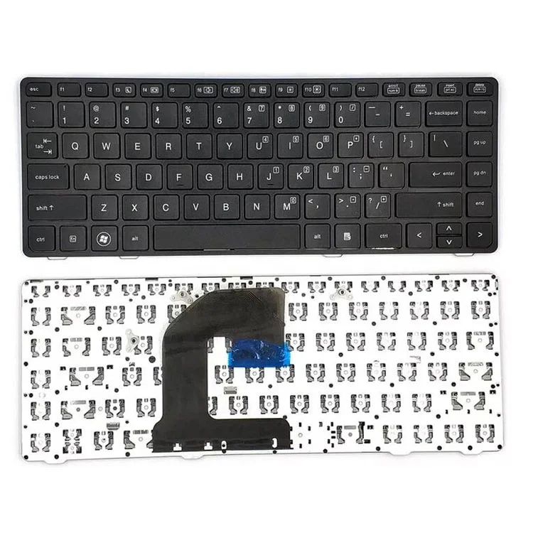 

HK-HHT Laptop Keyboard For HP EliteBook 8470B 8470P 8470 8460 8460P 8460W ProBook 6460 6460B 6470 US Keyboards black frame