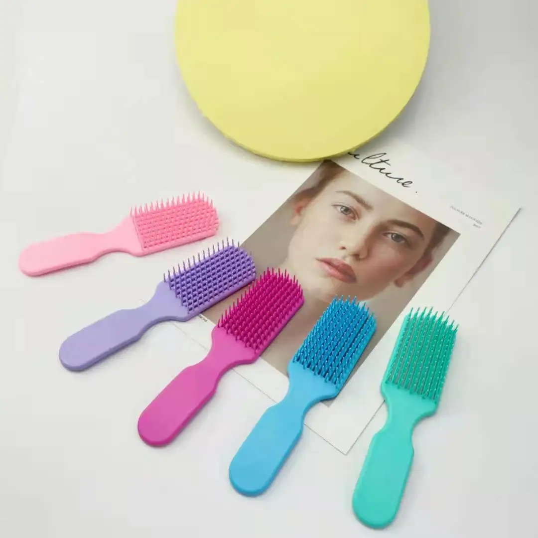 

Detangle New design flexible quick self cleaning magic vent hair brush, Detangling Hair Brush