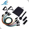 resistance bands set with Door Anchor, Ankle Strap, Exercise Chart and Carrying Case