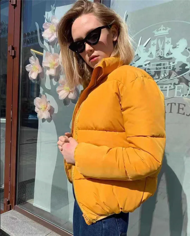

Y-2812 Hot Half-Season Cotton Hot Sale Short Bread Jacket Cotton Stand-Up Collar Jacket Female Trend