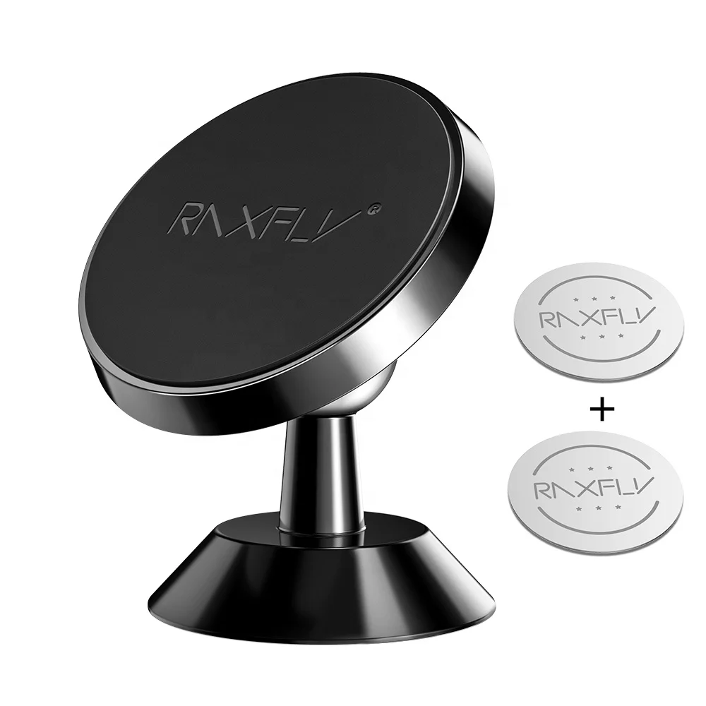 

Free Shipping 1 Sample OK Magnetic Car Phone Holder RAXFLY 360 Degree Rotation Mini Universal Mobile Phone Stand For Car