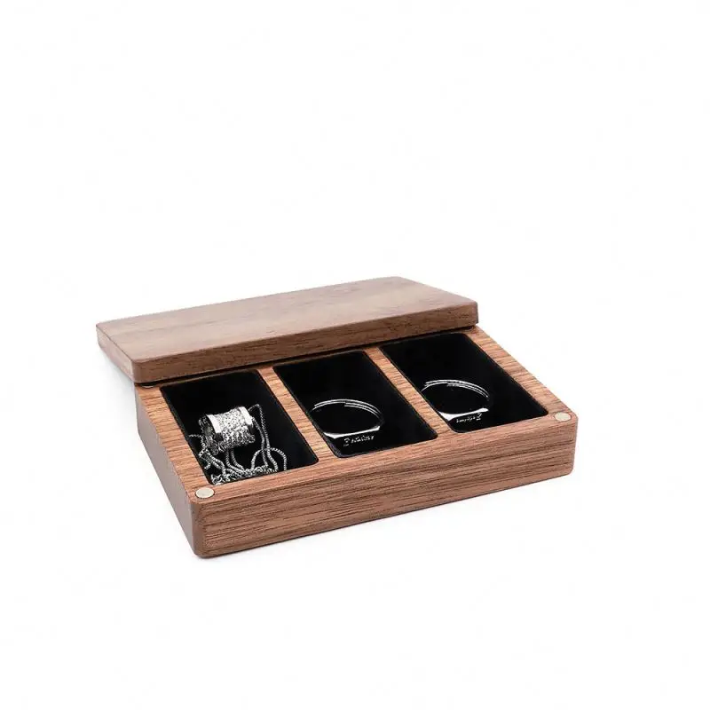 

Luxury Handmade Custom Logo Wood Velvet Ring Pendant Bracelet Necklace Gift Jewelry Packaging Set Box