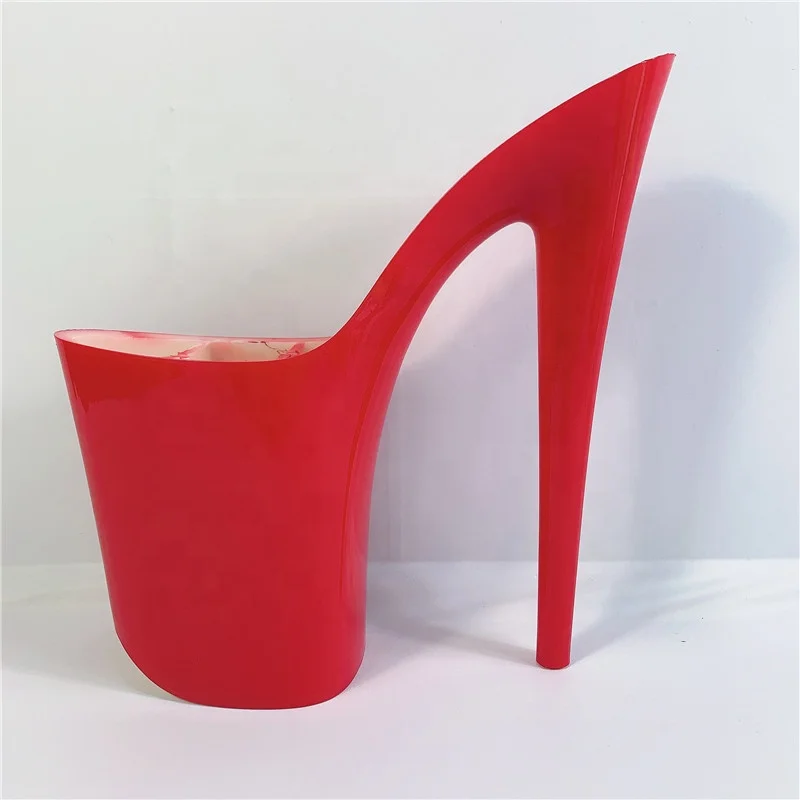 

9 inch-23cm super high heel sole ABS material red, Color