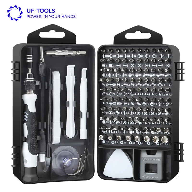 New Arrival 117 in 1 Household DIY Repair Tool Kit Screwdriver Set for Phone Laptop Computer
