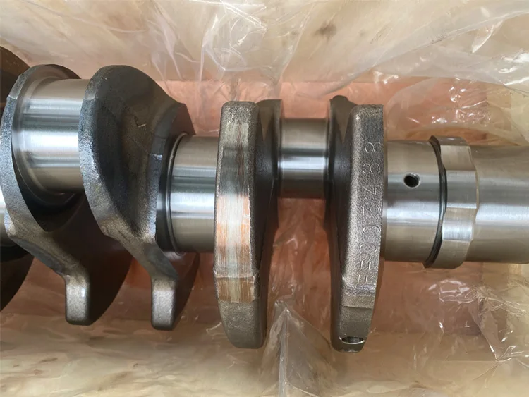 挖掘机柴油发动机配件曲轴总成汽车备件挖掘机曲轴绘图五十铃