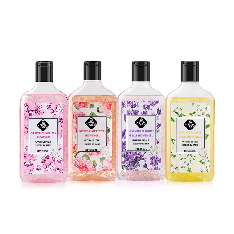 

AH Nourish Rose Jasmine Sakura Lavender Petal Fragrance Shower Gel for Body