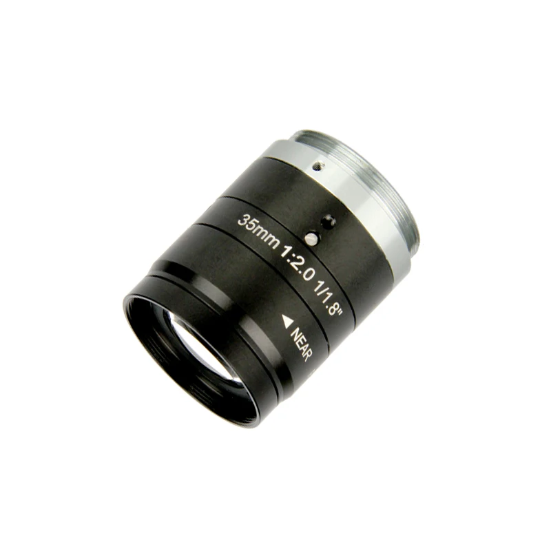 

Machine vision 4 6 8 12 16 25 35 50 70mm F2.0 5MP 1/1.8" Fixed Focus C-mount camera FA Lens, Black