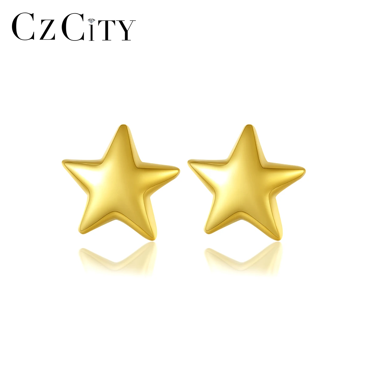 

CZCITY S925 Earring New Metal Ear Ring Popular Latest 2021 Fashion Silver Stud Earing for Man