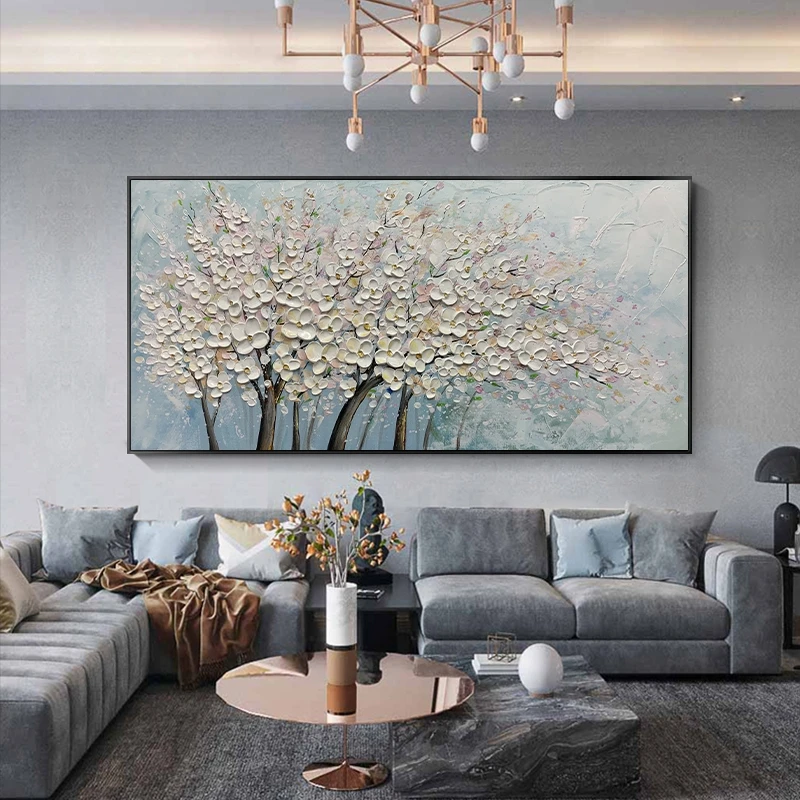 

Modern Home Decoration tree modern oil painting on canvas for modern wall art
